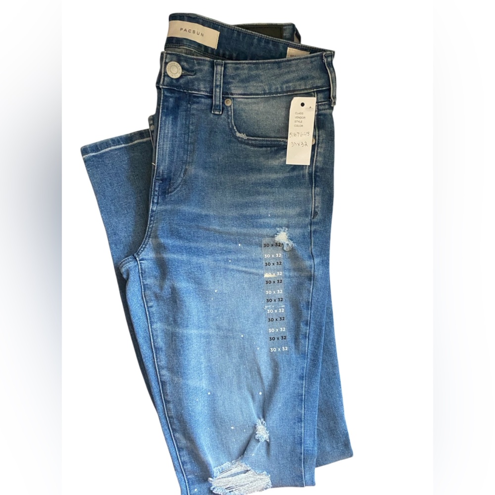 Pacsun men’s stacked skinny jeans 30x32
